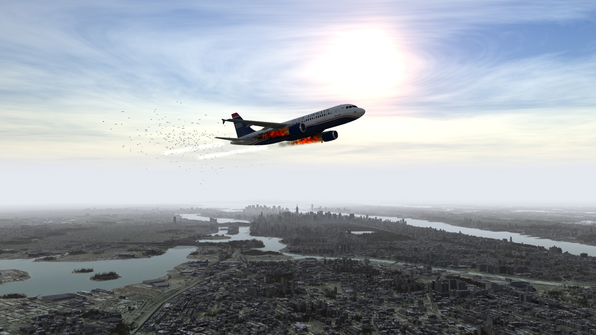 flight 1549 bird strike overview image