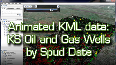 Animated KML Google Earth custom data sets